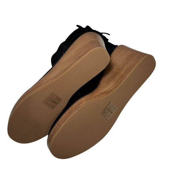 Jack Rogers Women's Banbury Wedge Bootie Suede Back Lace w Tassel size 8.5 NEW - Picture 5 of 5